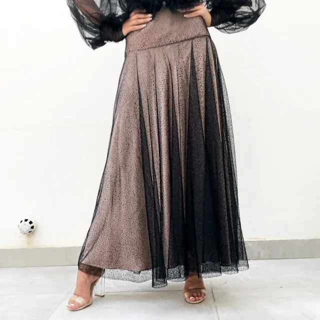 AW19 TULLE MAXI SKIRT