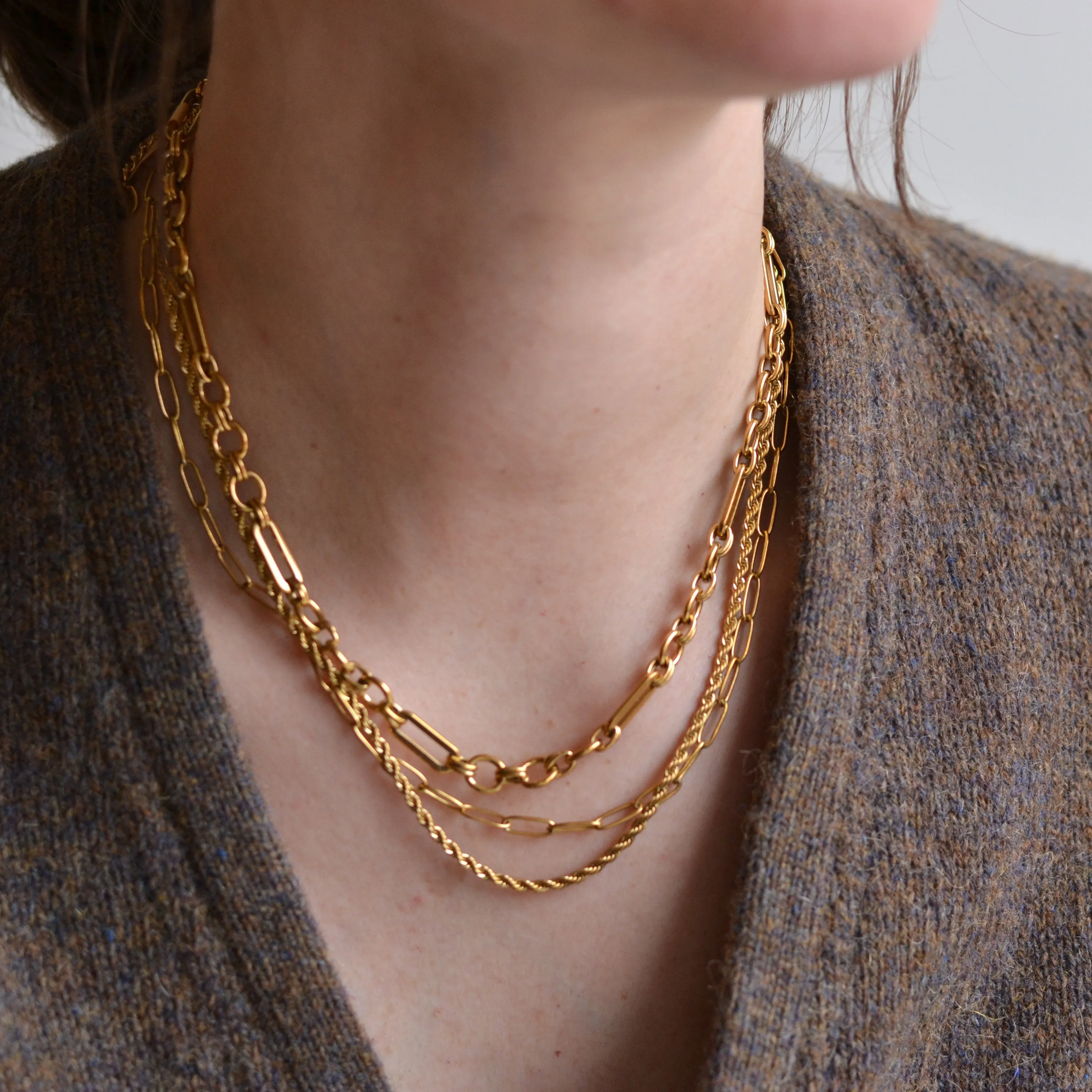 Bazou | Stainless Steel Fine Twisted Necklace