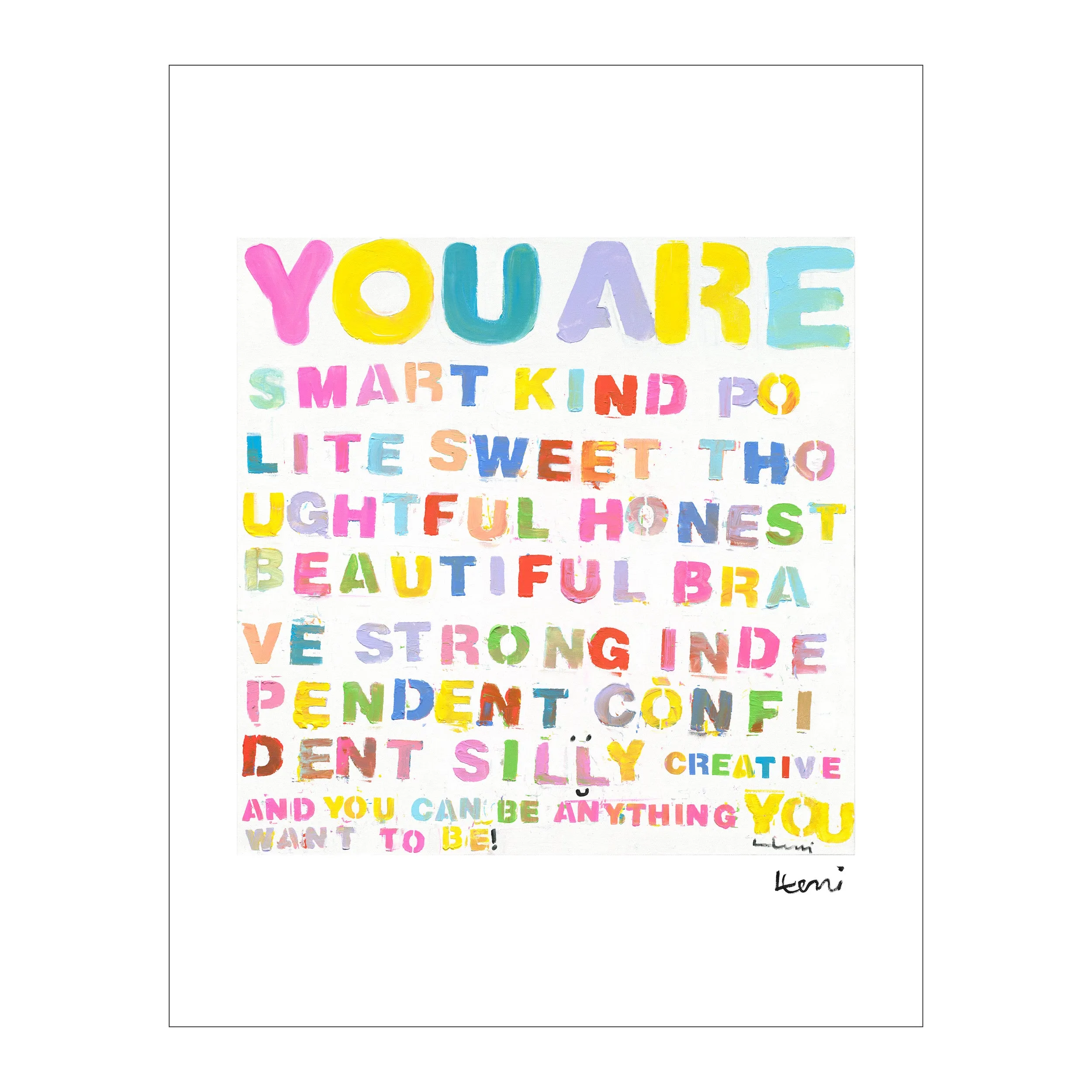 Be Anything Mini Art Print