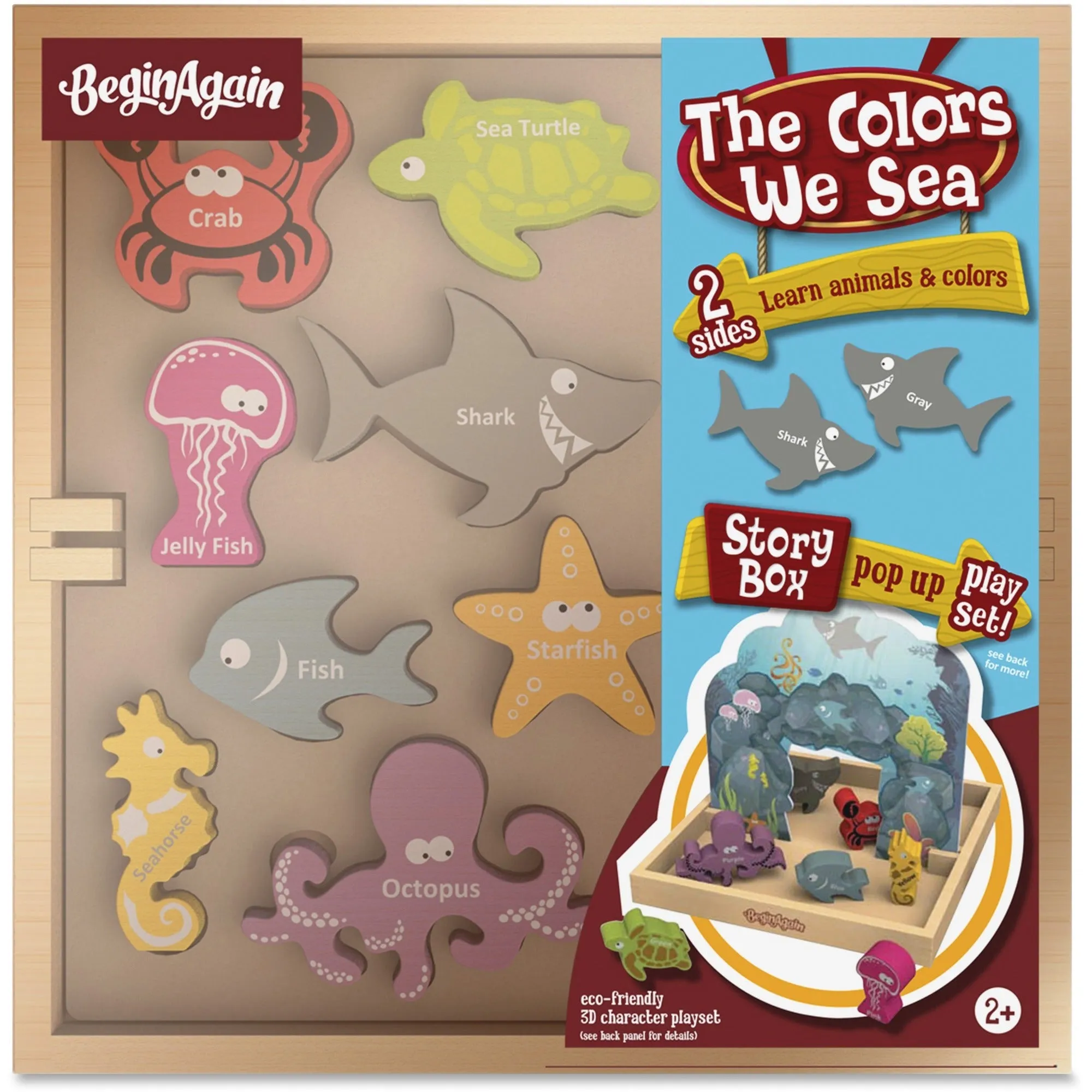 BeginAgain Toys Colors We Sea Story Box