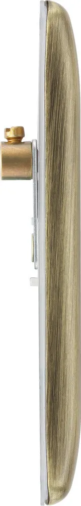 BG NAB94 Nexus Metal Single Blanking Plate - Antique Brass