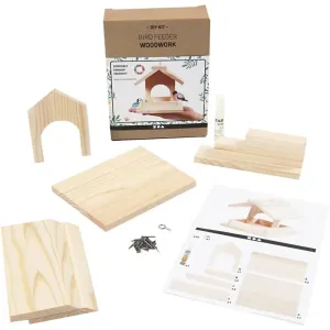Bird feeding table Pinewood H:12,5cm D:14.5cm W:11.5cm