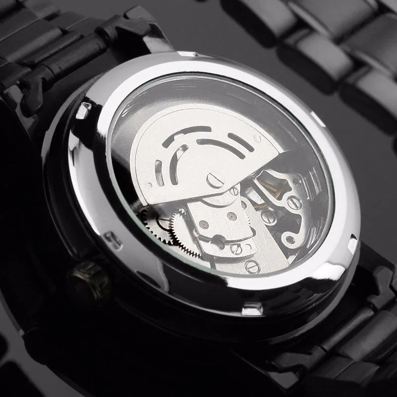 Black Antique Steampunk Mechanical Watch