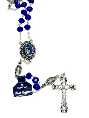 Blue Miraculous Medal Rosary