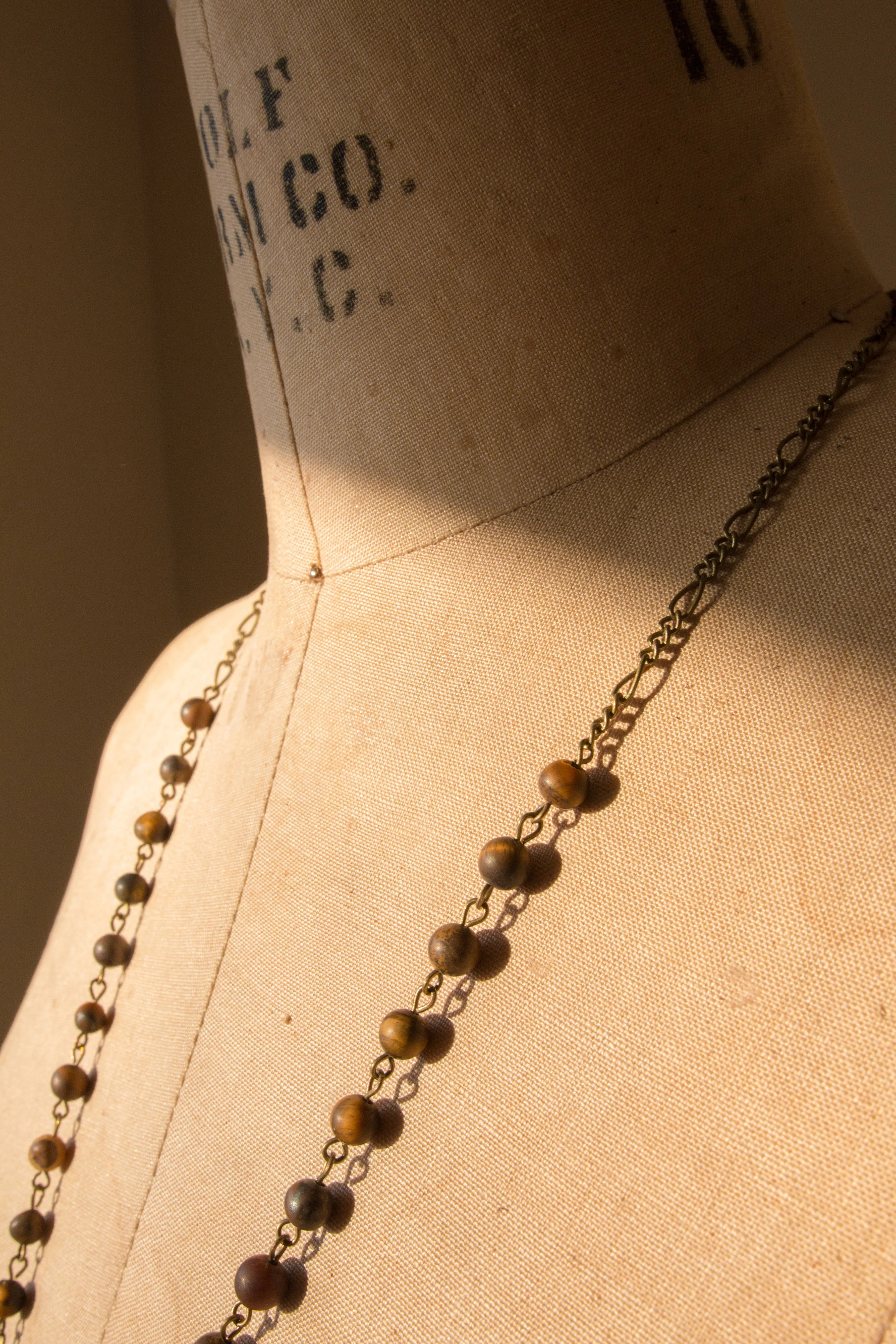 Boho Brass Pendant Necklace