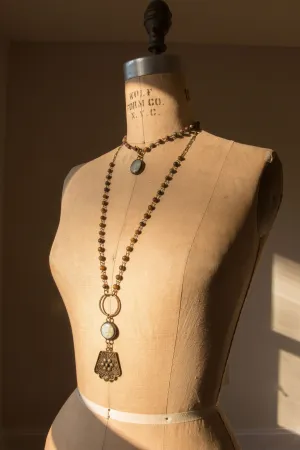 Boho Brass Pendant Necklace