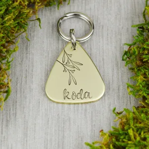 Branch Leaves Pet ID Tag