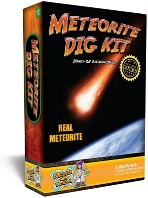 Brand new Discover with Dr. Cool Meteorite Excavation Kit, Dig Out A Real Meteorite and Tektite!