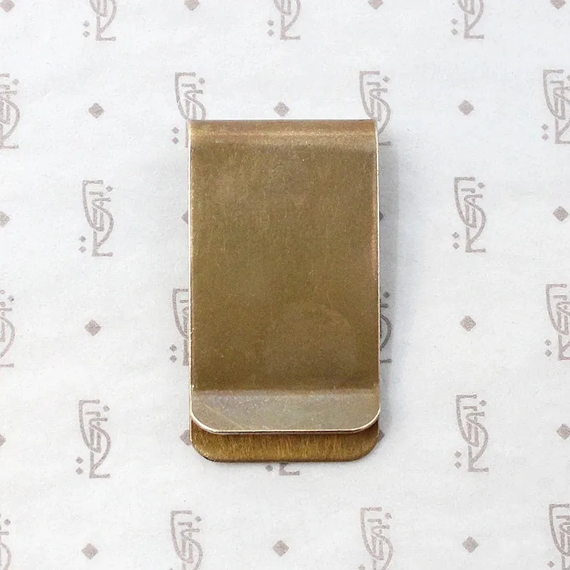 Brass & Silver Vintage Kokopelli Money Clip