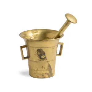 Brass Mortar and Pestle
