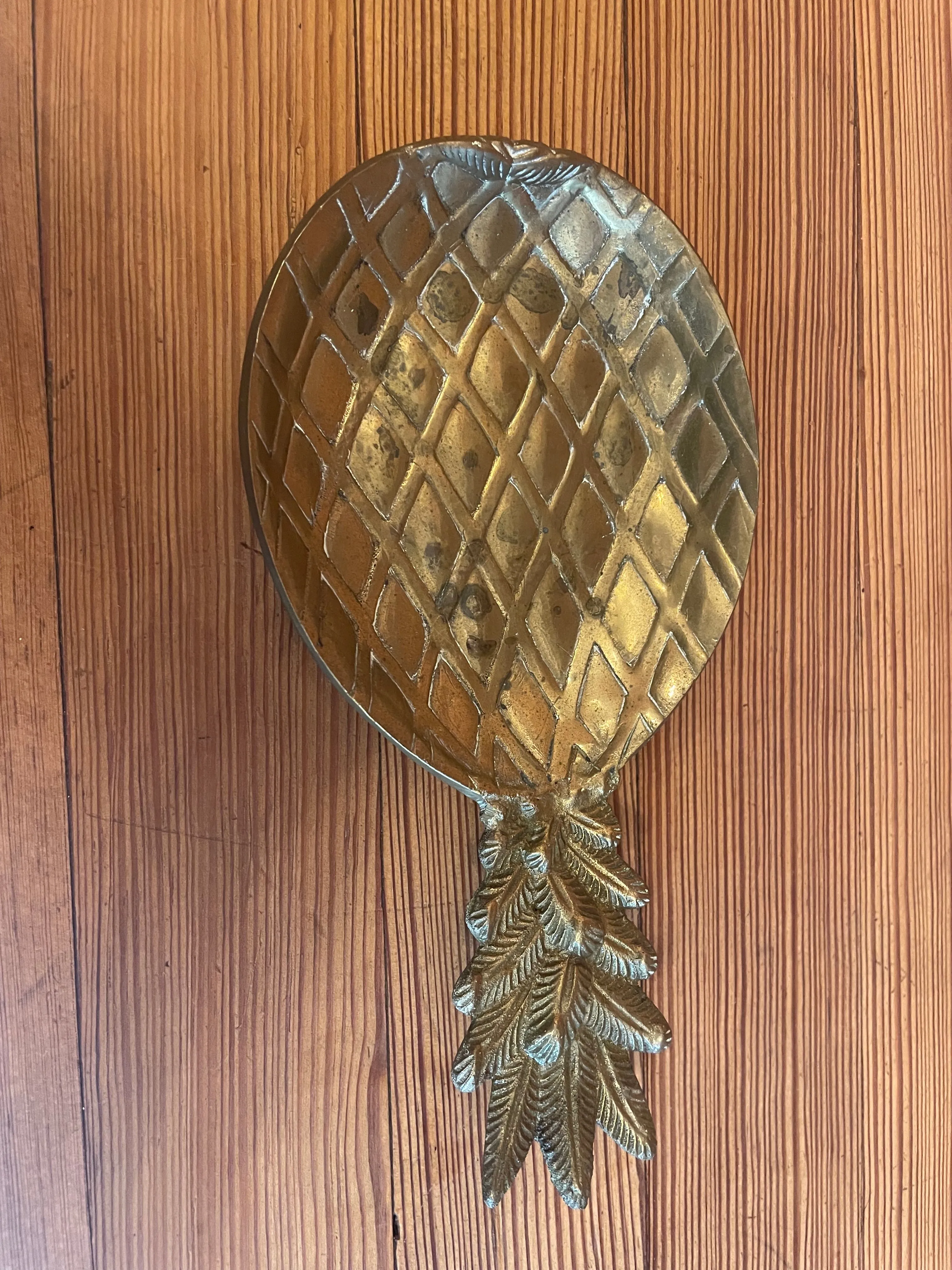 Brass pineapple dish