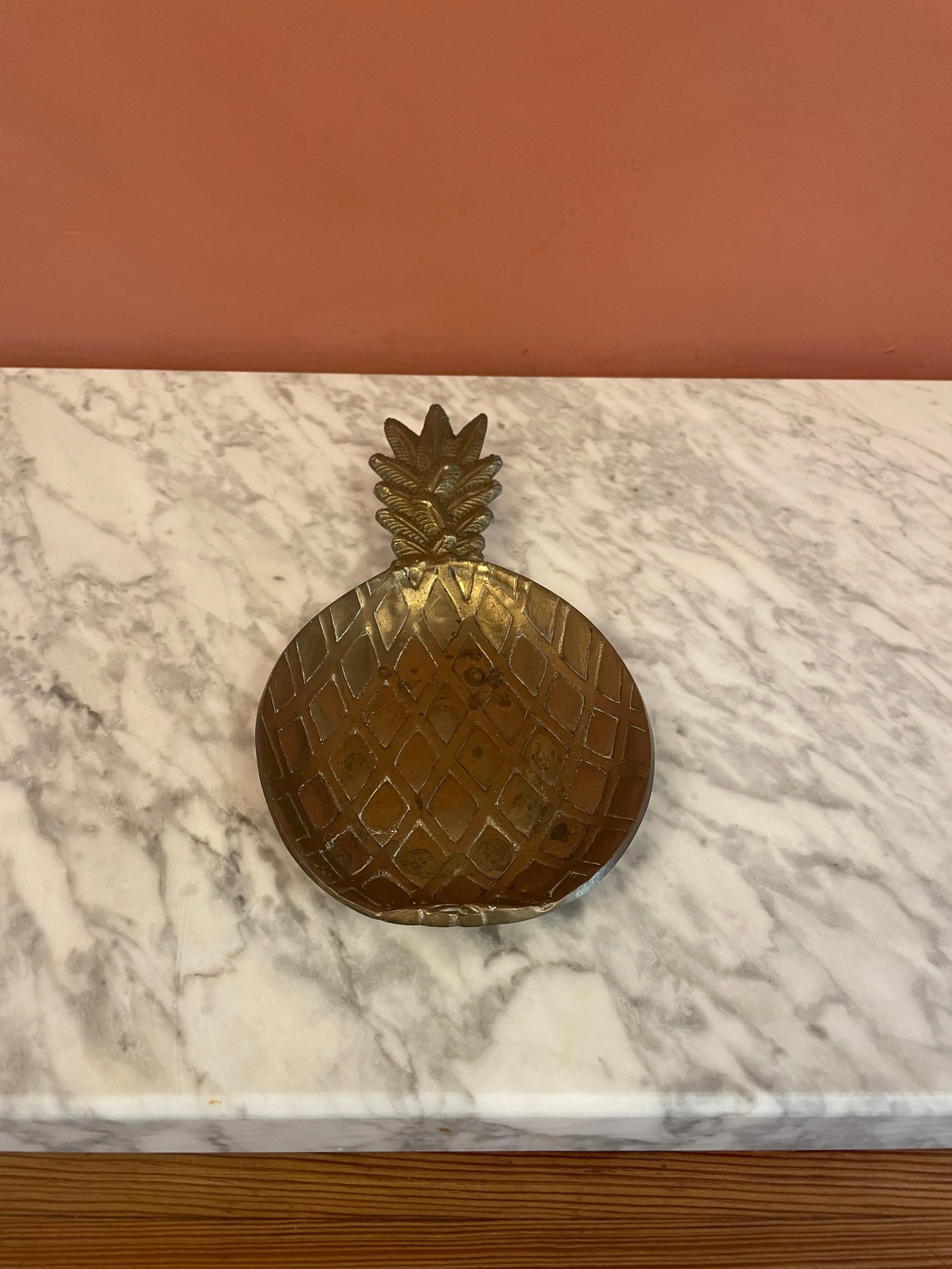 Brass pineapple dish