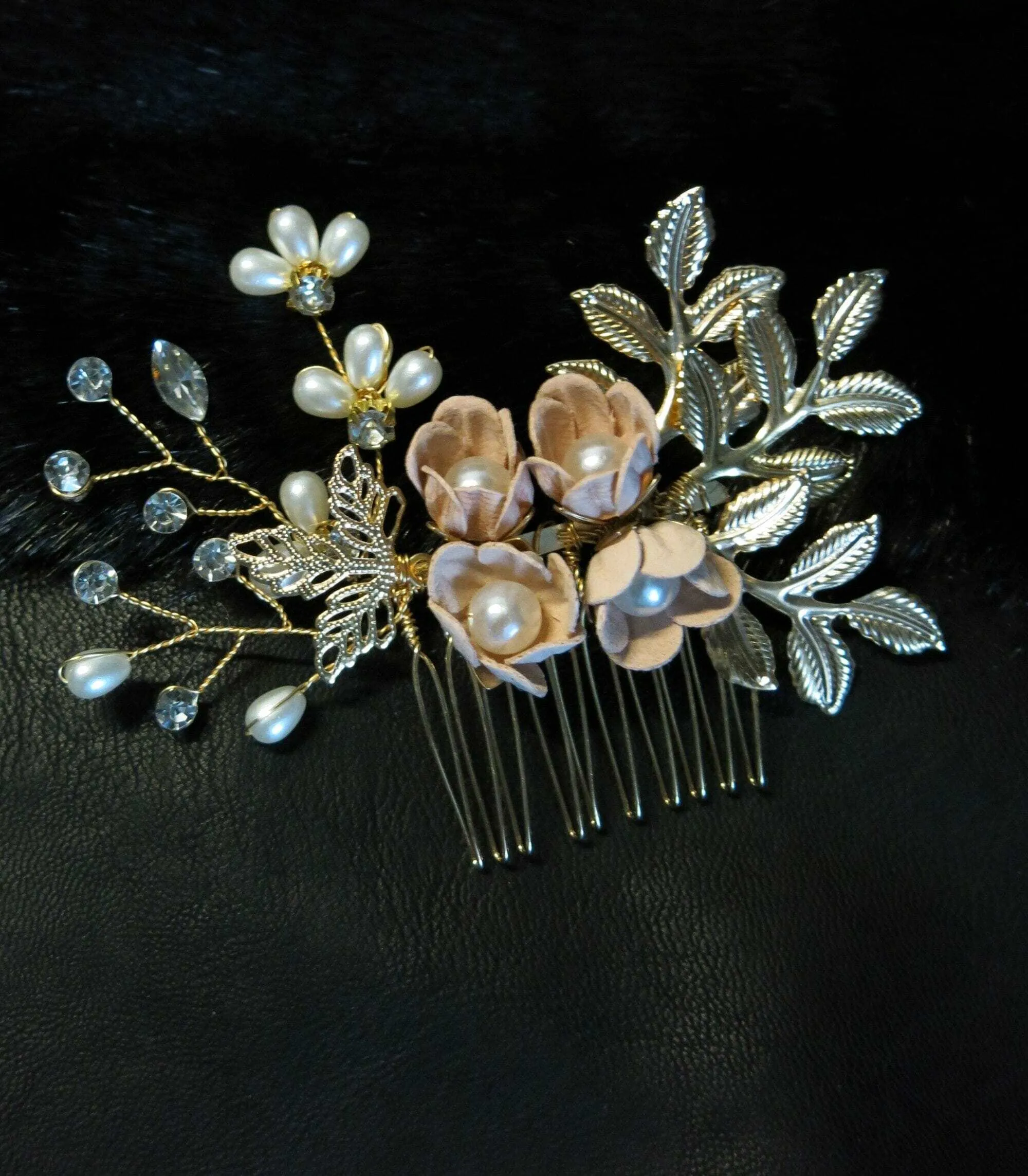 Bridal Dusty Pink Flower 2 PC Hairpin Set, Wedding Velvet Fabric Pink Hair Pins, Bridesmaid Blush Flower Hairpin, Set of 2