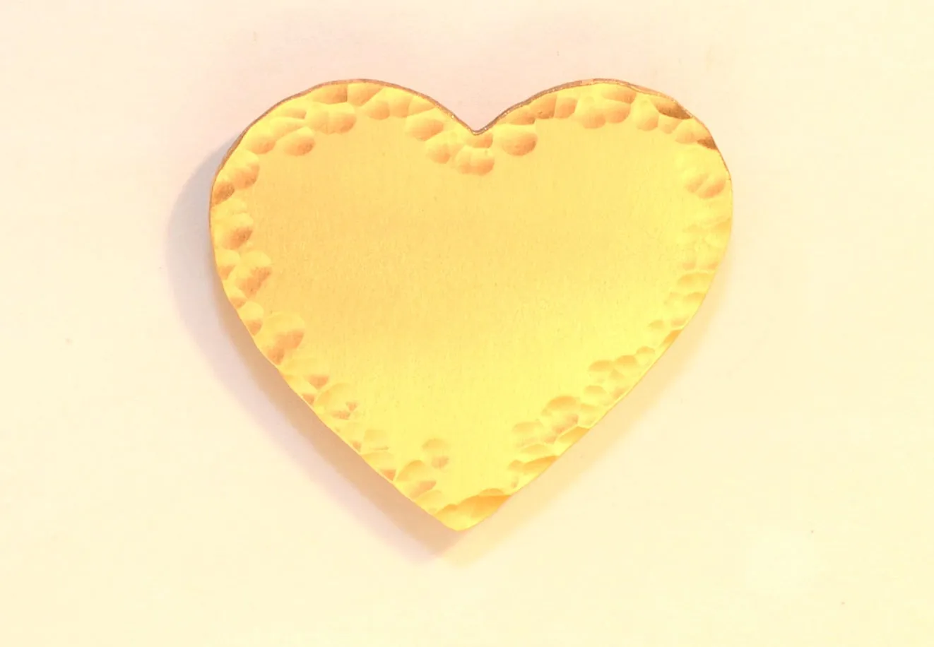 Bronze Hammered Heart Magnet