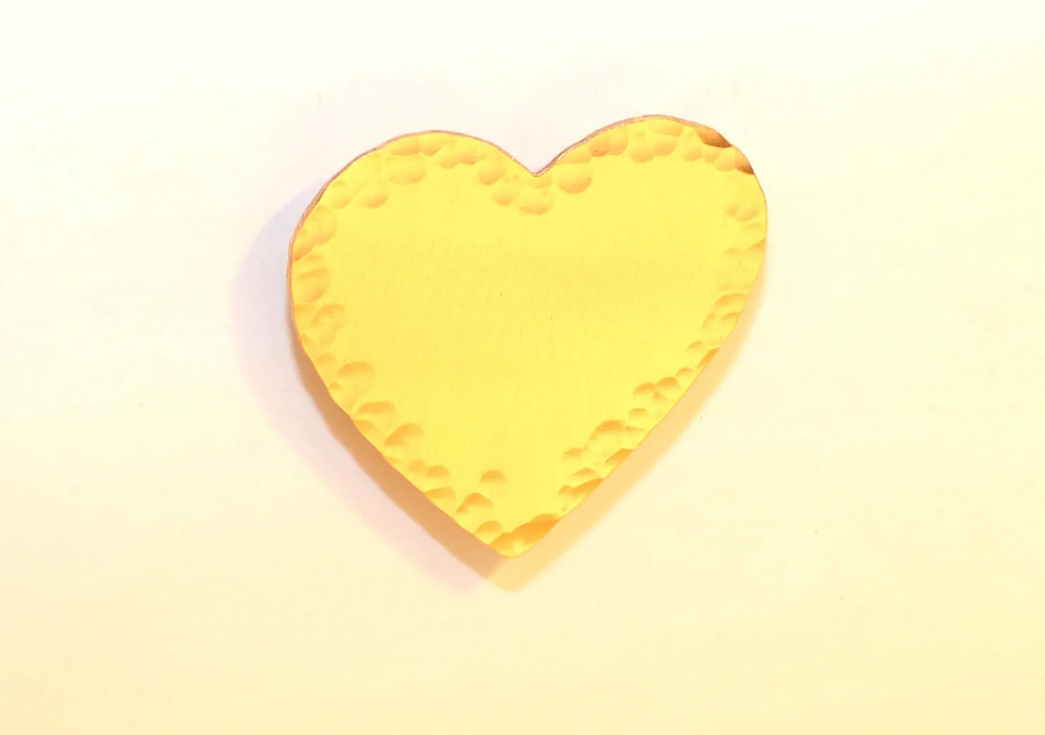 Bronze Hammered Heart Magnet