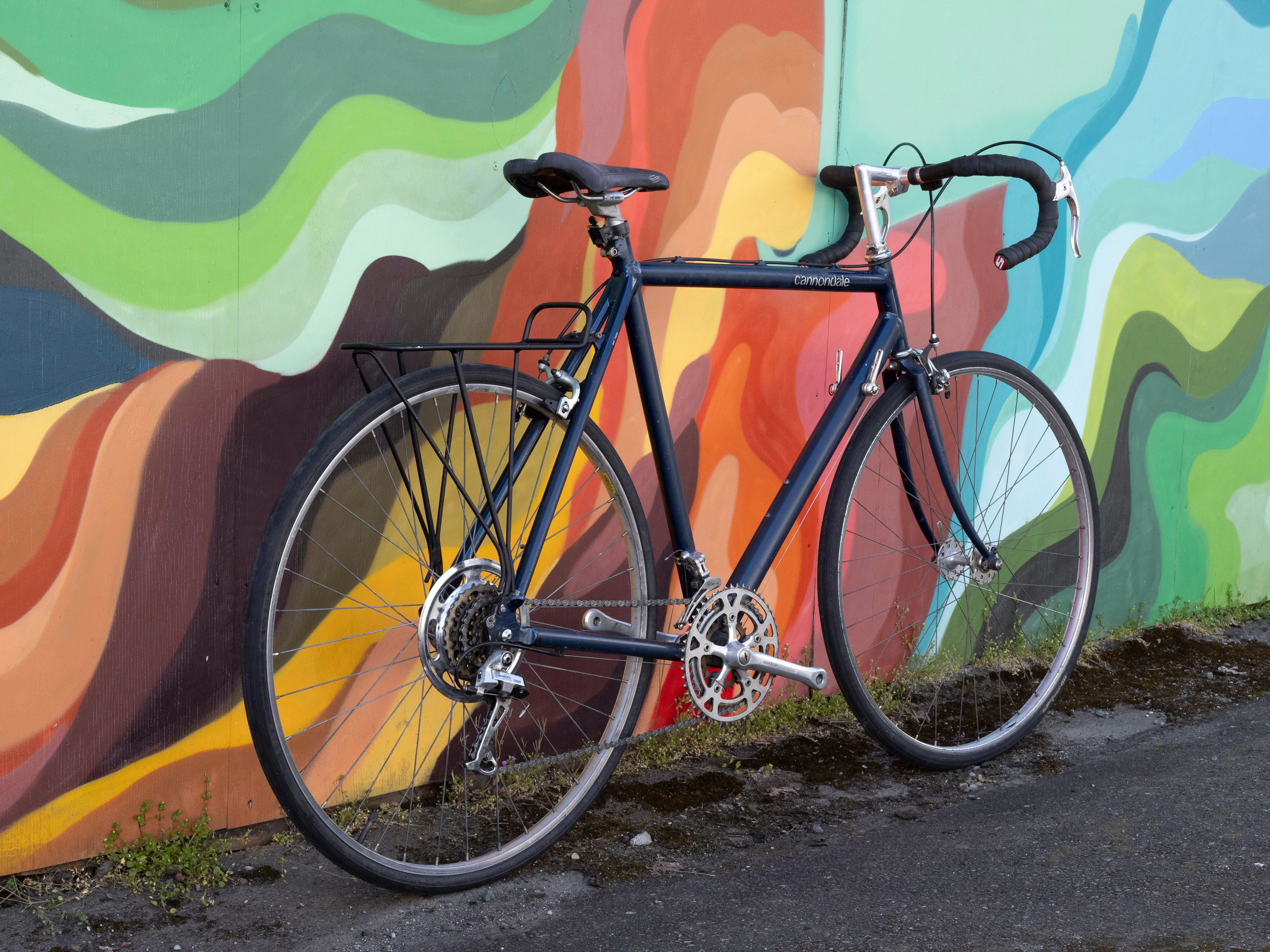 Cannondale aluminum commuter bike, navy blue, 58cm/Large