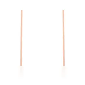 Carolee Rose Gold Stainless Steel Long Line Drop Earrings