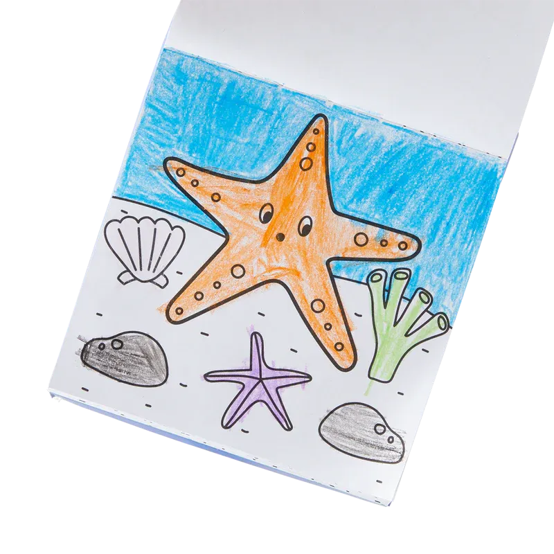 Carry Along Crayon & Coloring Book Kit - Sea Life