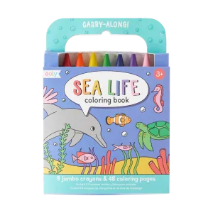 Carry Along Crayon & Coloring Book Kit - Sea Life
