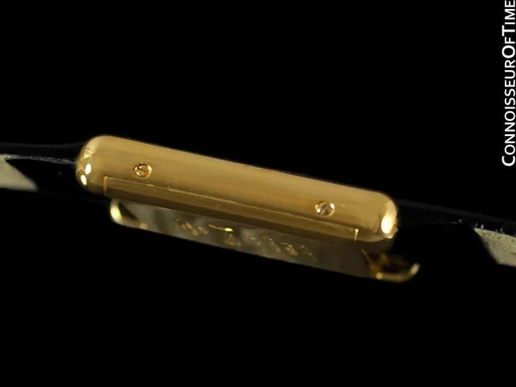 Cartier Vintage Mens Tank Watch - Gold Vermeil, 18K Gold over Sterling Silver