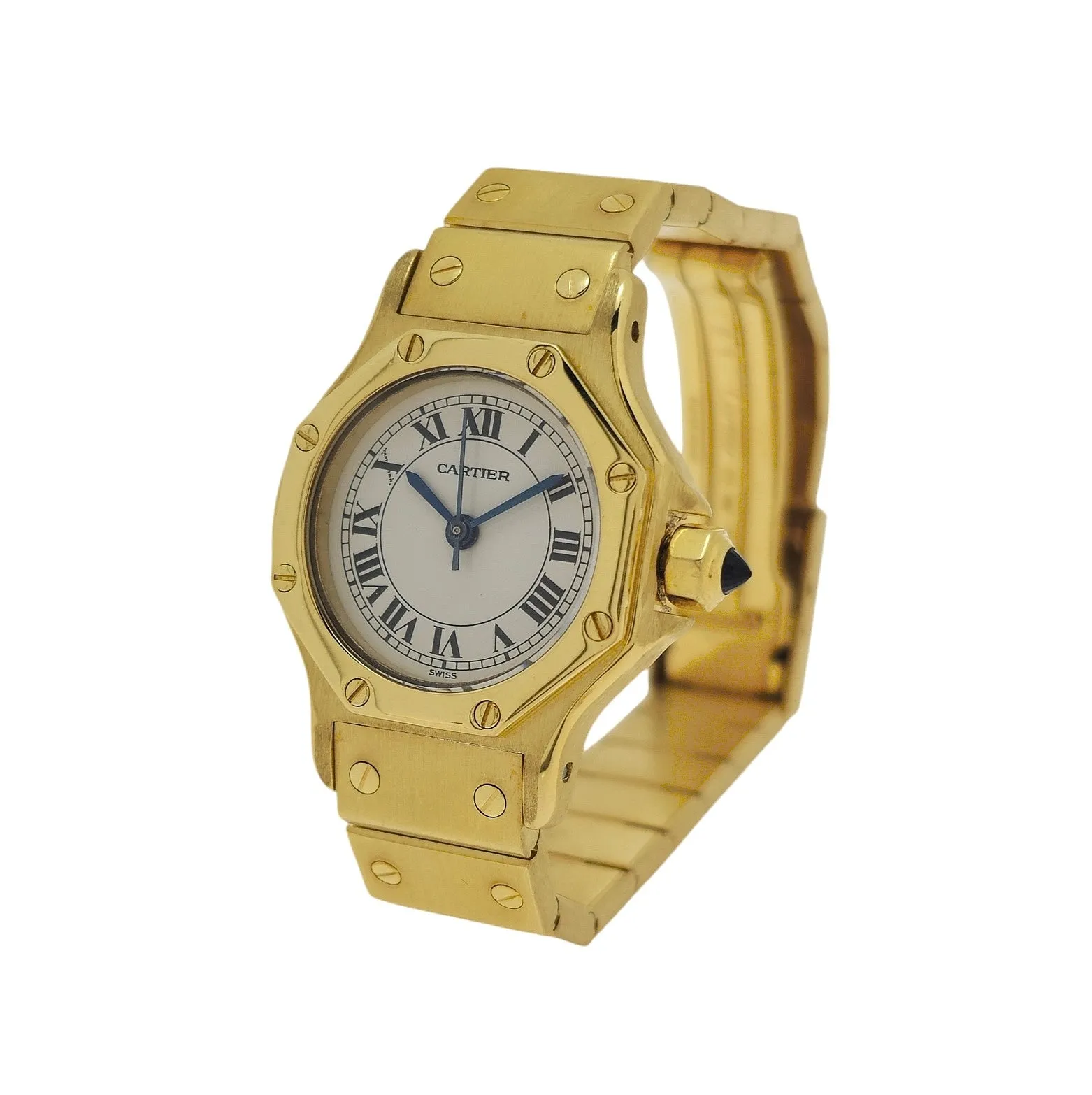 Cartier Vintage Santos Round Octagon Case 1st Series, Circa 1980