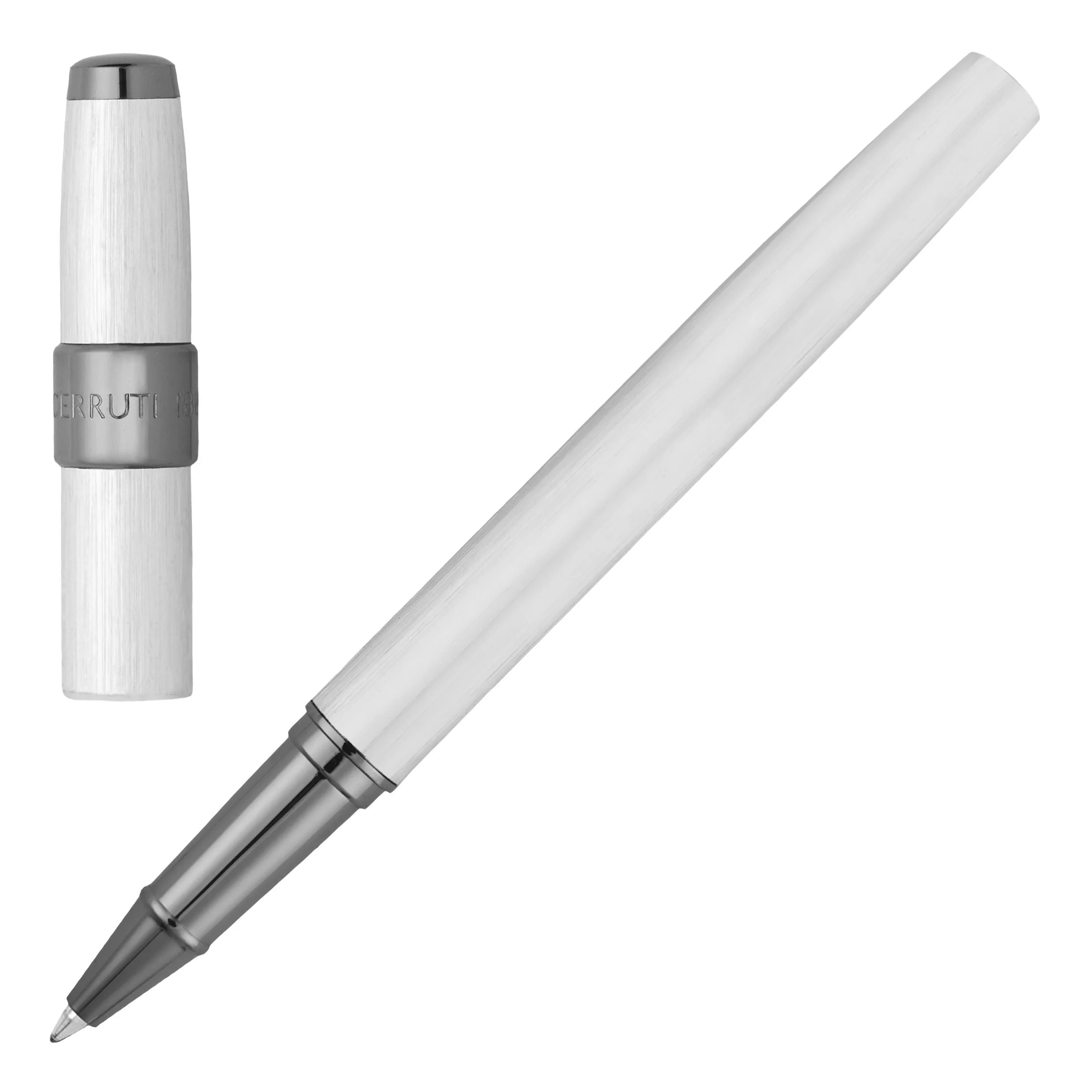 Cerruti 1881 NSW3565C-Rollerball pen Block Brushed Chrome