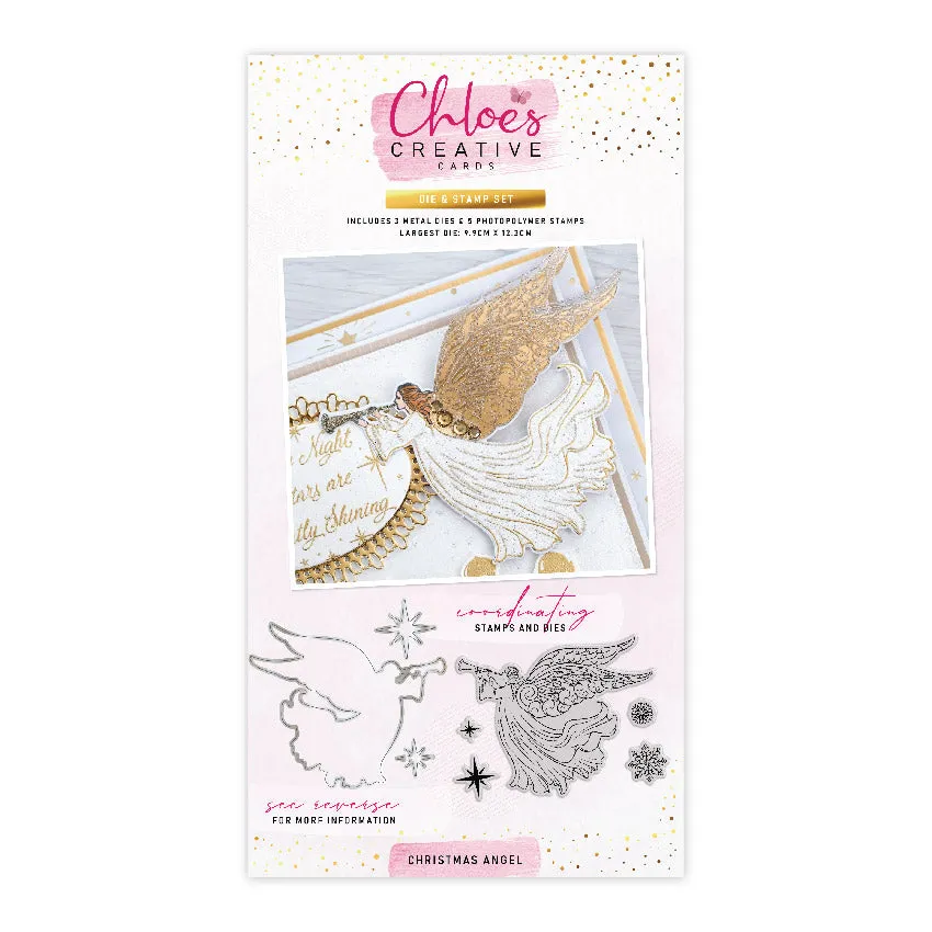 Chloe's Creative Cards Die & Stamp - Christmas Angel