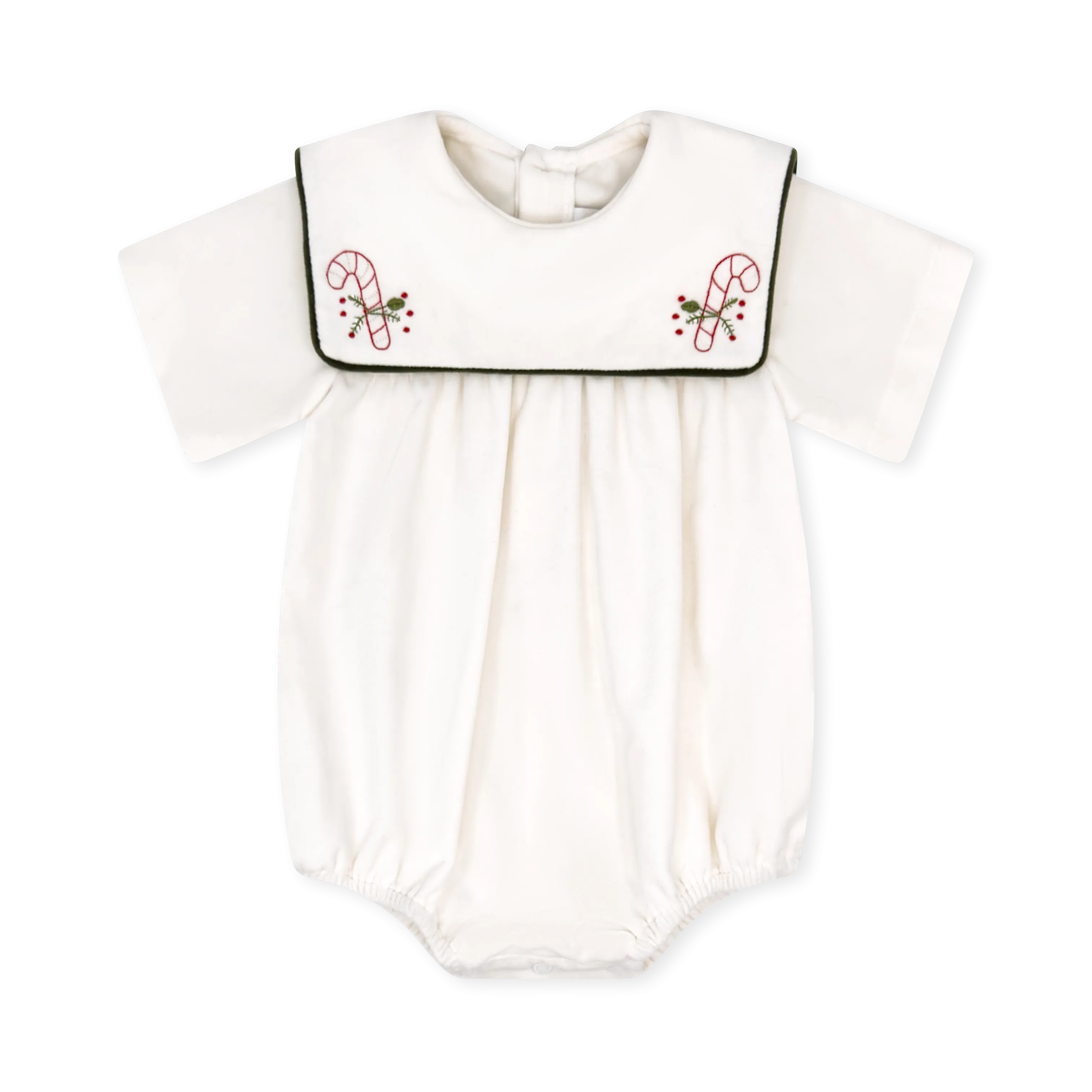 Christian Bubble - Winter White Velvet, Candy Cane