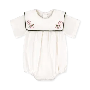 Christian Bubble - Winter White Velvet, Candy Cane