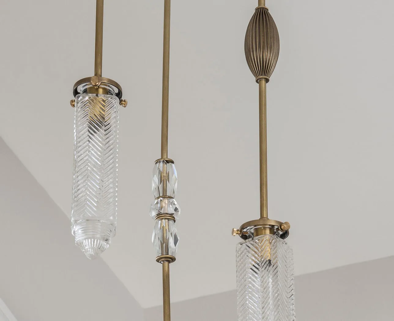 Chrysler Chandelier With Vintage Jewelry - 3 Arm
