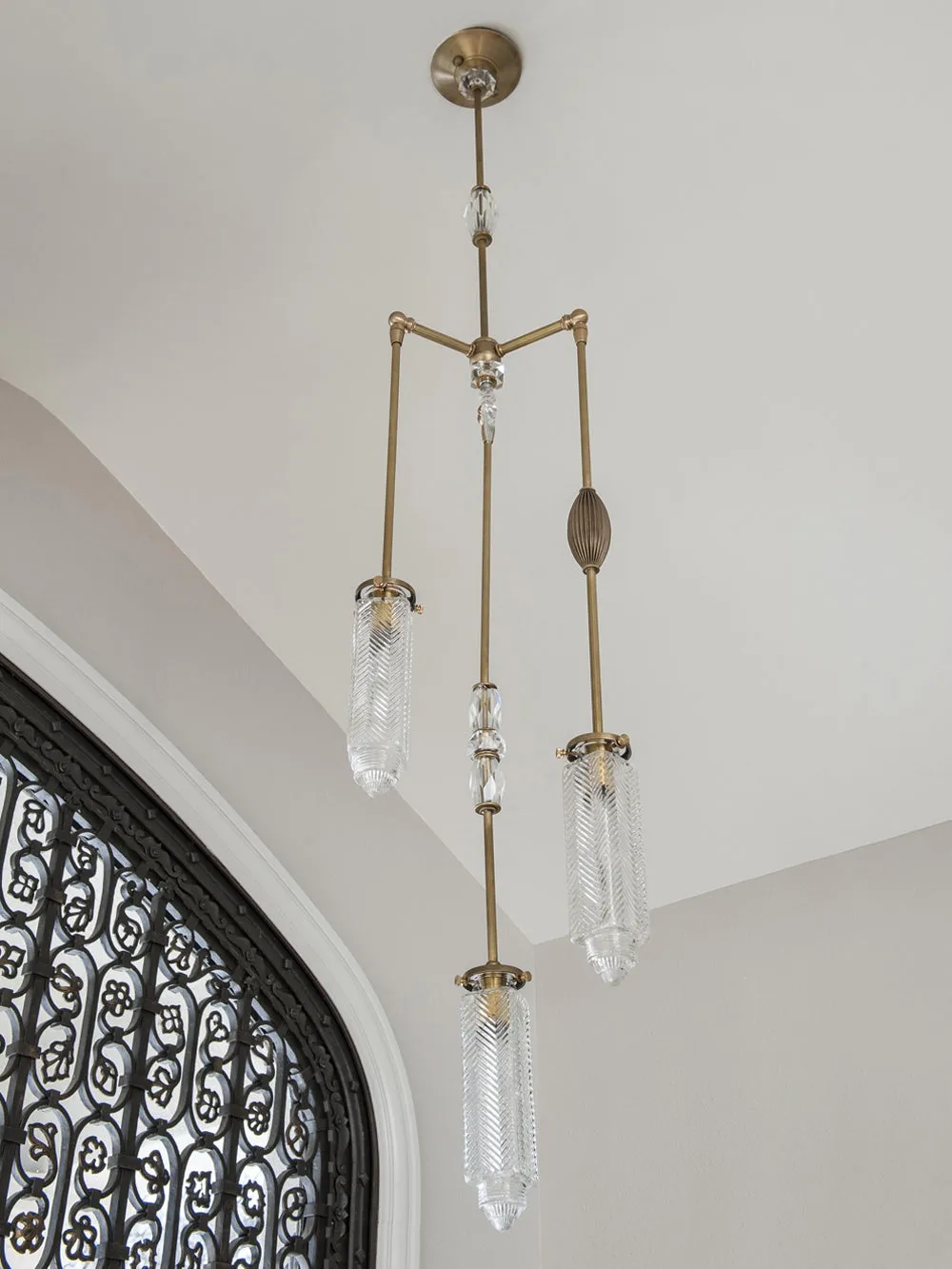 Chrysler Chandelier With Vintage Jewelry - 3 Arm