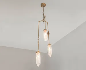 Chrysler Chandelier With Vintage Jewelry - 3 Arm