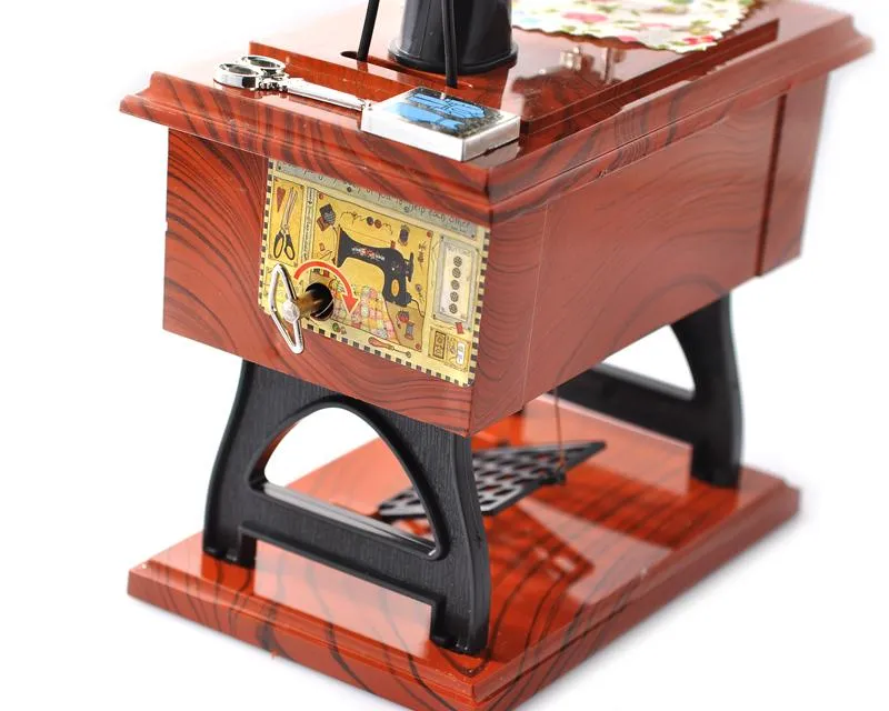 Classic Sewing Machine Mechanical Music Box