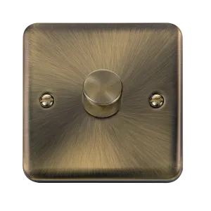 Click Deco Plus DPAB140 1-Gang 2-Way 400W Dimmer Switch - Antique Brass