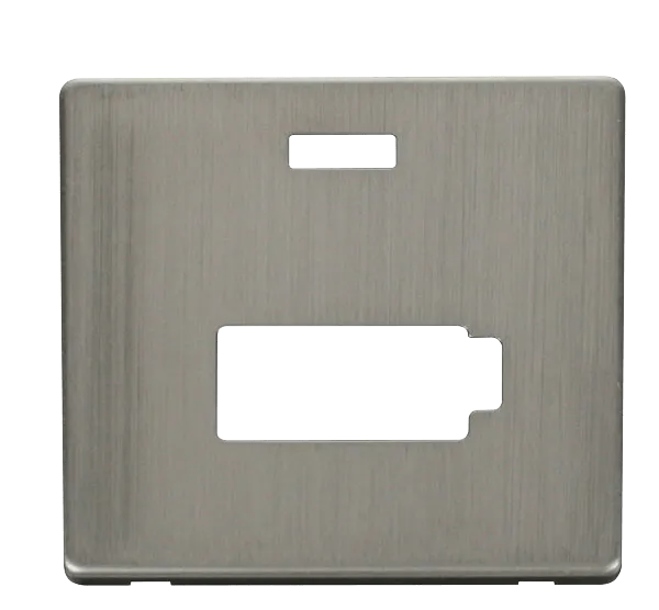 Click Definity SCP453SS 13A Fuse Connection Unit with Neon (Lockable) Cover Plate - Stainless Steel