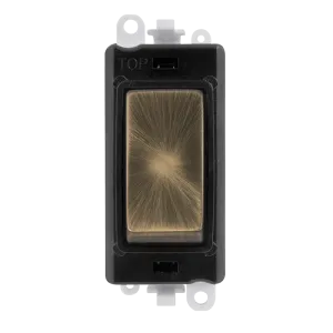 Click GridPro GM2002BKAB 20AX 2 Way Switch Module - Antique Brass (Black)