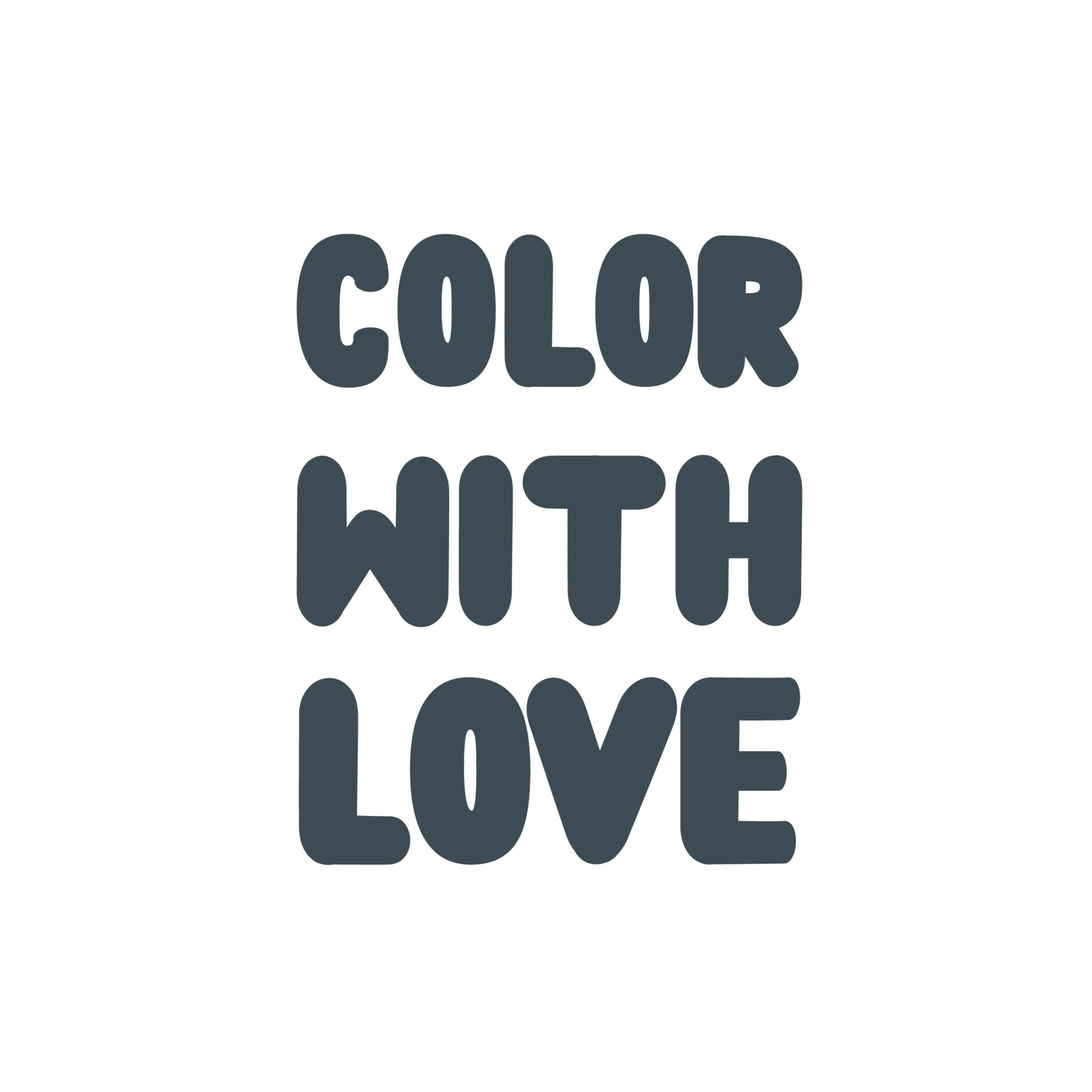 COLOR WITH LOVE