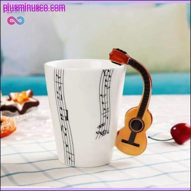 Creative Music Violin & Guitar Ceramic Mugs Novelty Gifts