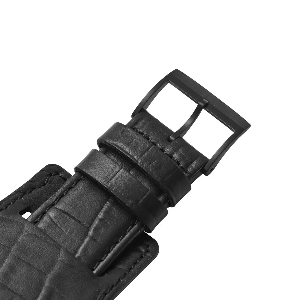 Croco Apple Watch Strap 45mm | Black
