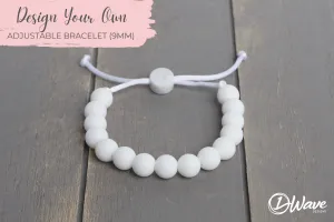 Custom 9mm Adjustable Silicone Bracelet