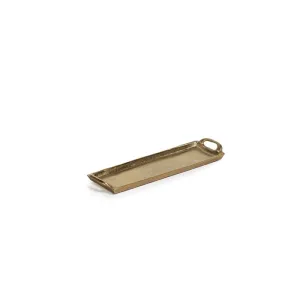 Dark Gold Rectangular Aluminum Tray