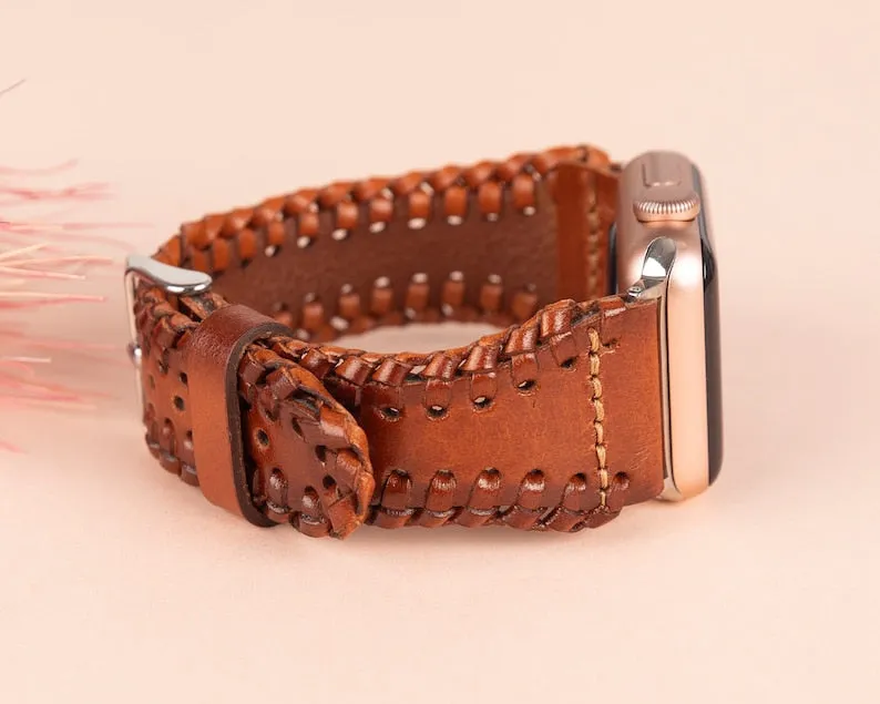 DelfiCase Brown Watchband Apple & Fitbit Series