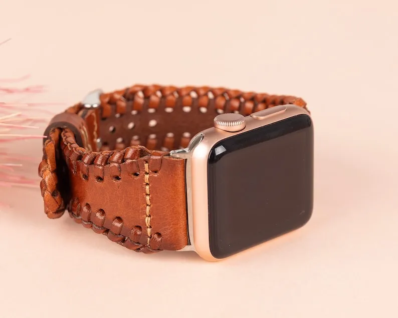 DelfiCase Brown Watchband Apple & Fitbit Series