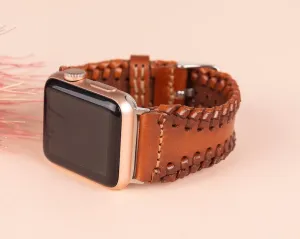 DelfiCase Brown Watchband Apple & Fitbit Series
