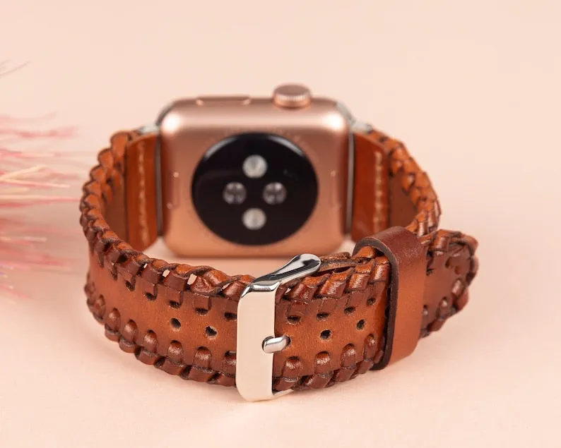 DelfiCase Brown Watchband Apple & Fitbit Series