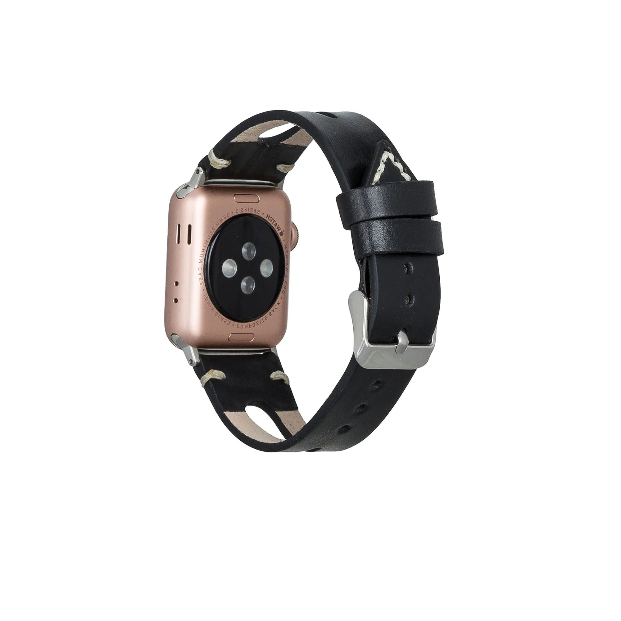 Delficase Full Grain Genuine Leather Apple Watch Band