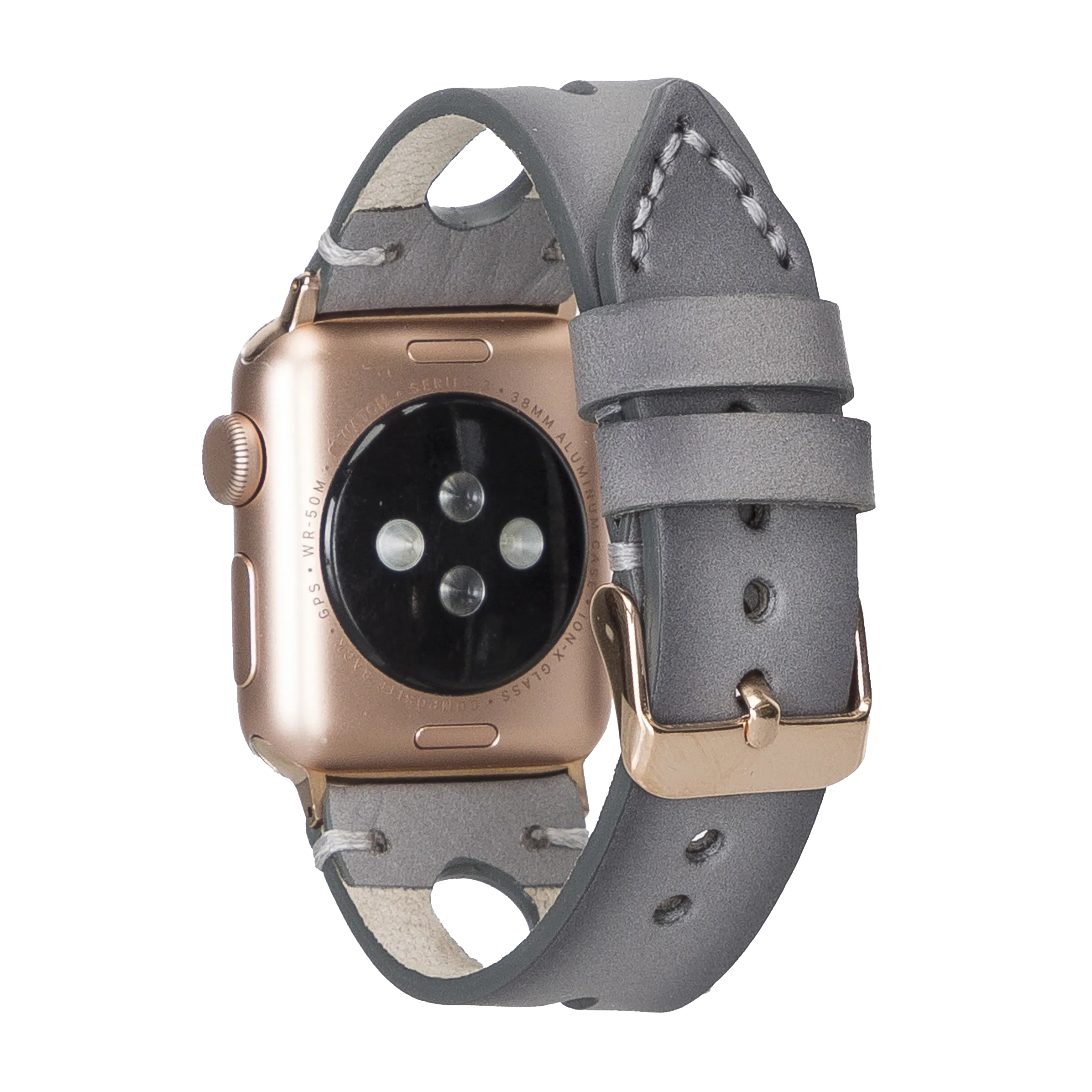 Delficase Full Grain Genuine Leather Apple Watch Band