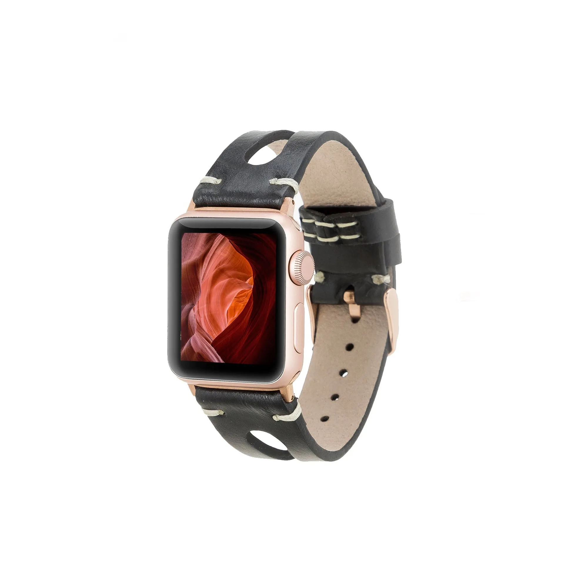 Delficase Full Grain Genuine Leather Apple Watch Band