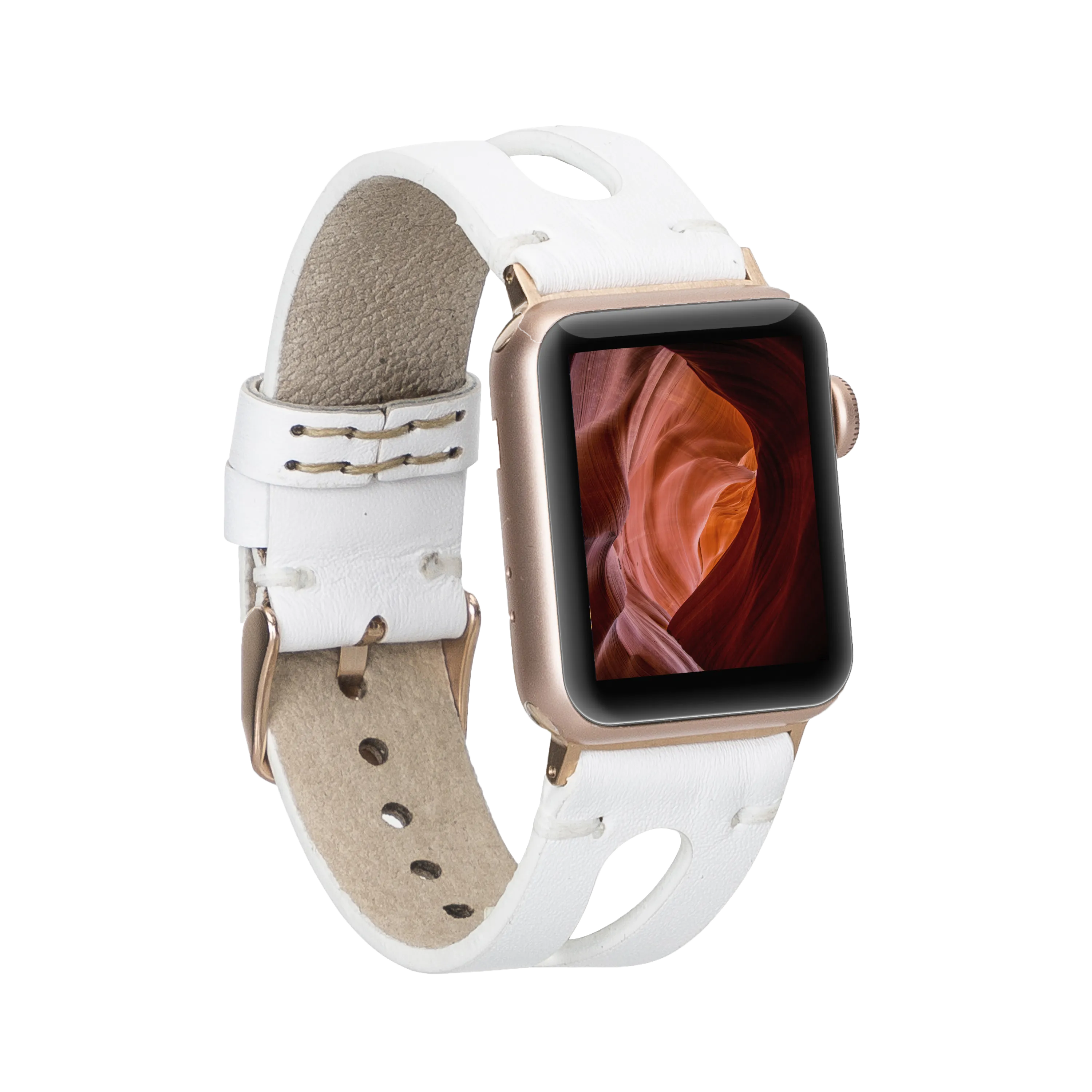 Delficase Full Grain Genuine Leather Apple Watch Band