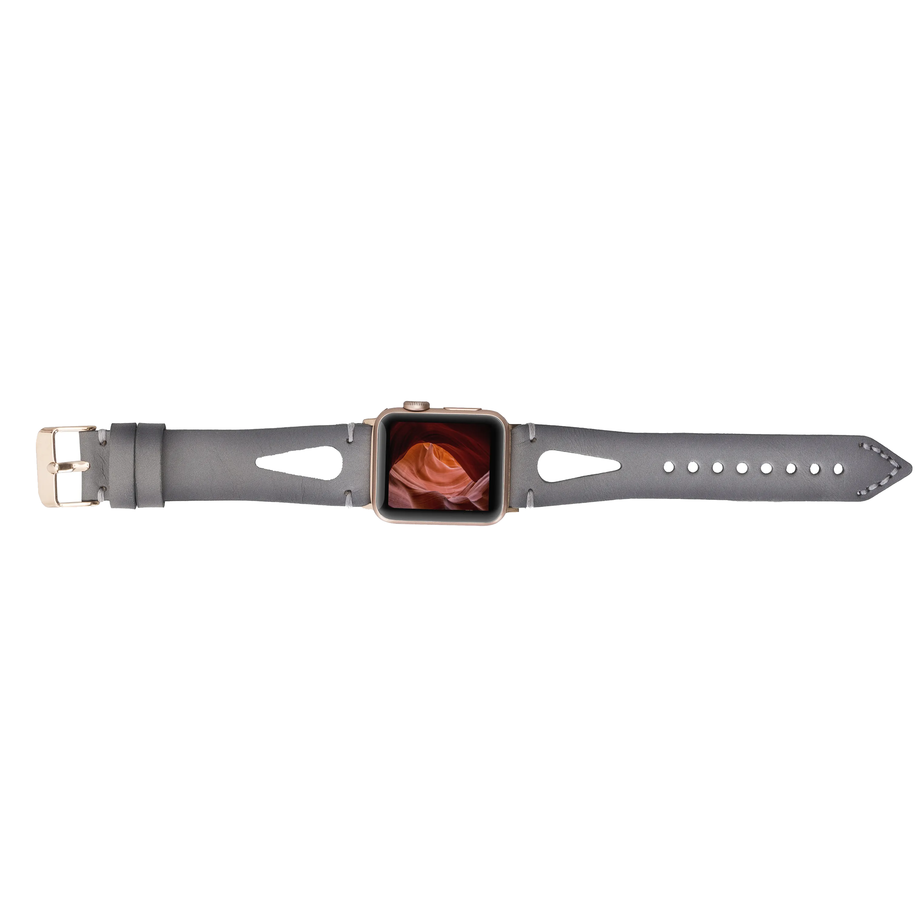 Delficase Full Grain Genuine Leather Apple Watch Band